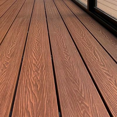 قیمت خوب ایمنی 3D Composite Decking مقاومت در برابر آتش Composite Backyard Deck Board آنلاین