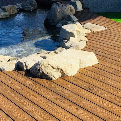 قیمت خوب پردیس های 3D تراکیب طبقه تجاری WPC پروفایل سطح حفره ای آنلاین
