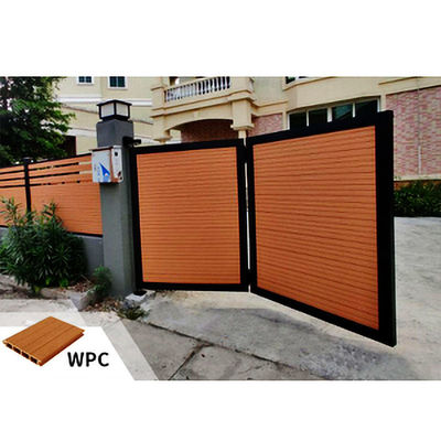 قیمت خوب پانل مدرن WPC برای دروازه سفارشی WPC چوب پلاستیکی جامع دروازه آنلاین