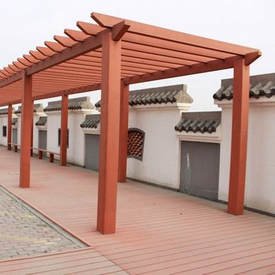 قیمت خوب پرگولا مدرن WPC با تخت فرش کامپوزیت سبک آنلاین