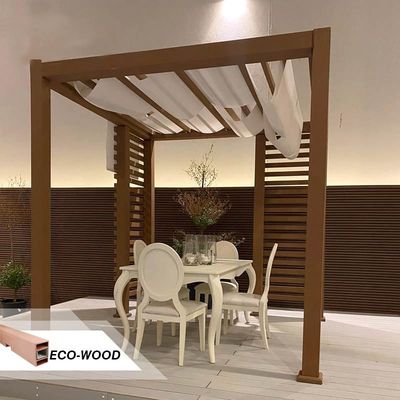 قیمت خوب تجارت WPC پرگولا چوبی ترکیبی در فضای باز پرگولا ضد خراش آنلاین
